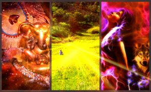 spirit meditation collage